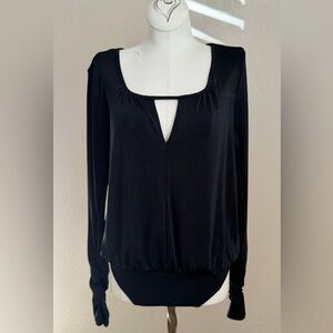 Free People Black Vintage Bodysuit - Small